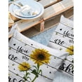 thumbnail image 2 of Shabby Chic Yellow Sunflowers and Bee Outdoor Pillow Covers Set of 2, Decorative Waterproof Throw Pillow Case, Wood Barn Cotton Linen Soft Cozy Cushion Pillowcases, 2 of 6