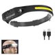 thumbnail image 1 of Huvudlampa Uppladdningsbar, 1000 Lumen 230° Bred Stråle Superljus Pannlampa med Handsfree-Sensor, LED-Huvudlampa 1500 mAh IPX5 Vattentät Lätt, 1 of 2