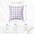 thumbnail image 4 of Bingfone Decorative Pillow Covers 18"x18" Purple Checkboard Couch Pillow Cases Modern Farmhouse Covers for Couch Sofa Bed, 4 of 9