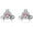 Pink, variant on Cute Pumpkin Carriage Stud Earrings for Women 925 Sterling Silver Cubic Zirconia Vintage Lucky Princess Tiny Small Studs Cartilage Hypoallergenic Holiday Birthday Halloween Jewelry