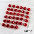 thumbnail image 2 of Bienvenido 34 Piezas de Adornos de Bolas de Navidad, Pequeñas Decoraciones Navideñas Inastillables, Bolas de Árbol para Decoración de Fiestas de Bodas, Adornos de Árboles, Ganchos Incluidos, 2 of 3
