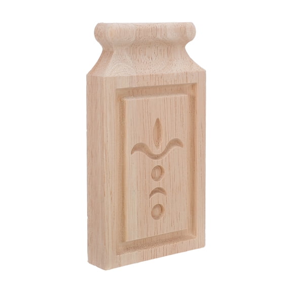 DEEPCRAFF Unfinished Light Brown Wood Corbels for Mantels, Shelves, Furniture Decor, Carved Architectural Accents