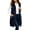 Navy, variant on SBYOJLPB Womens Long Outerwear Hooded Sleeveless Full Zippered Casual Coats with Pockets for Fall and Winter