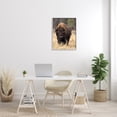 thumbnail image 2 of Stupell Industries Wild American Bison Grazing Rustic Tall Grass Photography Gray Framed Art Print Wall Art, 24x30, by Larry McFerrin, 2 of 7