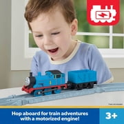 Thomas & Friends by Fisher-Price Motorized Thomas Engine & Cargo Car, Battery-Powered Train