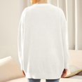 thumbnail image 7 of Sweaters for Women, Sweater Coats for Women, Casual Long Sleeve Pullover, Oversized Ribbed Knit for Fall Winter, 7 of 7