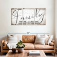 thumbnail image 2 of Elephant Stock Love Never Ends Family Quote Wall Sign Wall Art - Horizontal Multi Panel Canvas - Living Room Wall Decor - Wall Signs Multi Panel - White And Black Decor - 62" x 30", 2 of 4