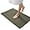 Green, variant on Bath Mat Waffle, Upgraded Waffle Runner Rug, Waffle Bath Mat, Waffle Knit Bath Mat, Machine Washable Waffle Bath Mat, Waffle Bath Mat Runner (Dark Grey,17" x 24" /43 * 61cm)