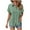 Green, variant on Karight Womens Button Down Shirts Summer Short Sleeve Collared Dressy Casual Blouses Work Loose Fit Tops