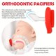 thumbnail image 2 of Soft Silicone Baby Pacifier, Funny Lips Orthodontic Cute Pacifier Design With Kiss Lip, Cute Pacifier, Lovely Mommy's Touch Kiss Lip Pacifier, 2 of 4