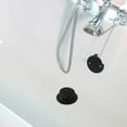 Black Tub Drain Tip Toe Bathtub Trim Set Conversion Kit 2Hole Overflow