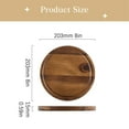 thumbnail image 6 of Acacia Wood Cake Stand, Round Wooden Dessert Platter 20 cm, Flat Serving Board for Cakes & Pastries, 6 of 7