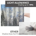 thumbnail image 6 of LALILO Kitchen Curtain Valance Winter Swiss Forest Rod Pocket Window Curtain 52"x 18" Set of 2, 6 of 6