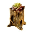 thumbnail image 7 of KUFptva Garden Vintage Wood Look Flower Pots Imitation Planter Enhancing Plant Beauty for Succulents Enhancing Natural Aesthetic, 7 of 7
