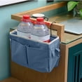 thumbnail image 4 of Bedside Caddy Hanging Storage Bag with Wire Frame Bed Organizer for Bunk Bed Dorm Room Essentials Pocket for Books Magazines Tablets Phones and Headphones, 4 of 8