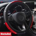thumbnail image 1 of Dragon Design Car Steering Wheel Cover Steering Wheel Cover Reflective Style Pu Leather Steering-Wheel Car Accessoriesblack silver He Qiyong unisex, 1 of 1