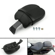 Black Leather Rear Passenger Pillion Pad Seat Fit for Victory Octane 17 Models