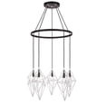 thumbnail image 7 of Woodbridge Lighting Lanning 5-Light Metal Chandelier in Chrome/Bronze, 7 of 7