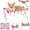 Pink, variant on Dog Grooming Hammock Stand, Foldable Dog Bath Holder Sling Shower Chair