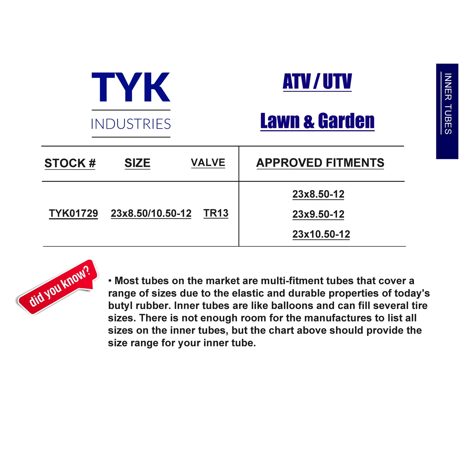 Lawn Mower Tire Tube Size Chart sites.unimi.it