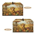 thumbnail image 5 of Whosucclay Highland Cattle Pumpkin Sunflower Print Microwave Oven Universal Dust Cover, Heat-Resistant, Waterproof Microwave Oven Cover, Anti-Oil-Staining Easy to Clean Kitchen Appliance Covers-S, 5 of 7