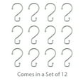 thumbnail image 6 of Bath Bliss 12-Count Zinc Alloy Shower Curtain Rings in Chrome, 6 of 6