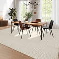 thumbnail image 4 of Modern Outdoor Rug 8x10 - Beige Waterproof Patio Carpet, 4 of 15