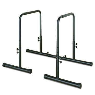 KL KLB Sport Dip Station Power Tower Dip Station Pull Up Bar Power Adjustable Heavy Duty Steel Dip Bar Fitness Training Equipment Max Weight 400lbs