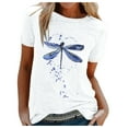 thumbnail image 2 of Babysbule Women's Tops Women's Casual Printed Short-Sleeved T-Shirt Tops, 2 of 4