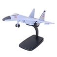 thumbnail image 2 of Modelo de avión de combate de 21,5 cm, modelo de juguete de combate de simulación fundido a presión de aleación para niños y adultos, color morado y azul, 2 of 9