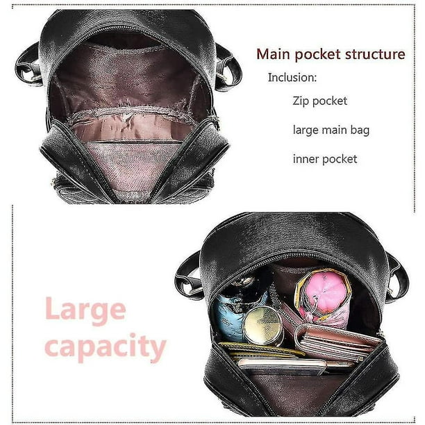 Mochila para mujer Mochilas para mujeres Bolsos para damas Chicas lindas Adolescentes Pu Bodega Aurrera en linea