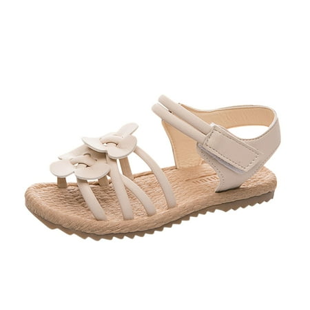 

ZTTD Girls Fashion Summer Solid Color Breathable Flower Sandals