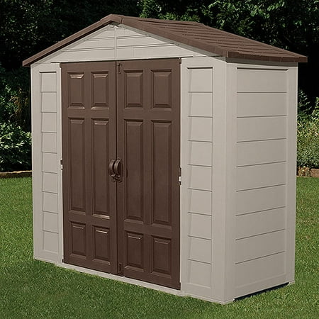 suncast 7.5' x 3' outdoor storage building / shed