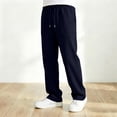 thumbnail image 5 of CONZONE Kids Boys Uniform Sweatpants Straight Leg Sweat Pants for Child Elastic Waist Drawstring Back To School Fall Winter Athletic Jogger Pants with Pockets, 5 of 8