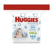 HUGGIES Refreshing Clean Baby Wipes, Cucumber & Green Tea, (144 Total Wipes)