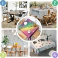thumbnail image 4 of Colorful Tie Dye Nebula Pattern Square Tablecloth,Waterproof Square Table Cover,Wipeable Spillproof Washable Table Cover for Home Kitchen Party Decor 42"X42"(107x107cm), 4 of 6