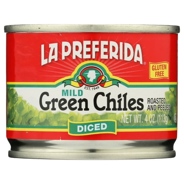 La Preferida Green Chiles Diced, 4 Oz