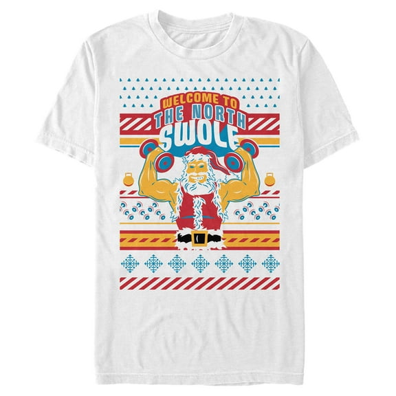 Men's Lost Gods The North Swole  Graphic Tee White Medium