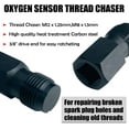 thumbnail image 3 of 5pcs Automotive Oxygen Sensor Socket Removal Tool Wrench and Thread Chaser Set, 3 of 8