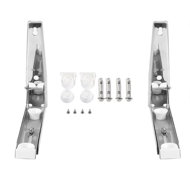 Etagere telescopique Étagère de Rangement de Cuisine Support pour Micro Onde à Micro-Ondes ménage 304 en Acier Inoxydable Pliant Four à Micro-Ondes Support Mural Support étagère de Rangement