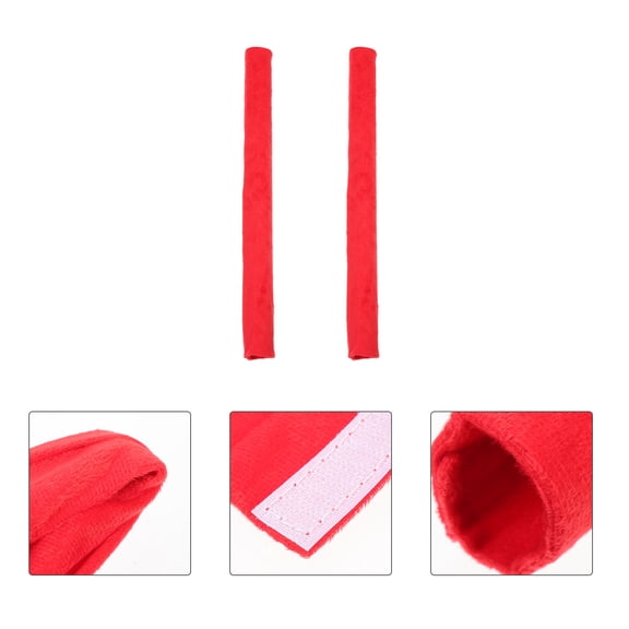 OULII Red Oven Handle Cover Protector for Kitchen Appliances, and Washable Material