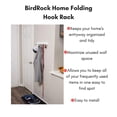 thumbnail image 2 of BirdRock Home Folding Hook Coat and Hat Rack - 5 Hooks, 2 of 6