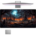 thumbnail image 2 of Hearth & Gear Extended Gaming Pad Large Desk Mat With Rubber Base Edges For Computer PC Laptop Work And Game Play Cover Hand Support for Computer Desk Wrist Pads for Laptop Keyboard Laptop Desk with, 2 of 3