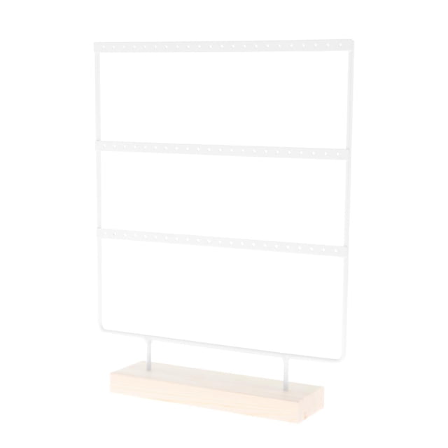 Xuanheng Earring Storage Display Rack 3 layer Jewelry Towel Hanging Earrings Saving space White