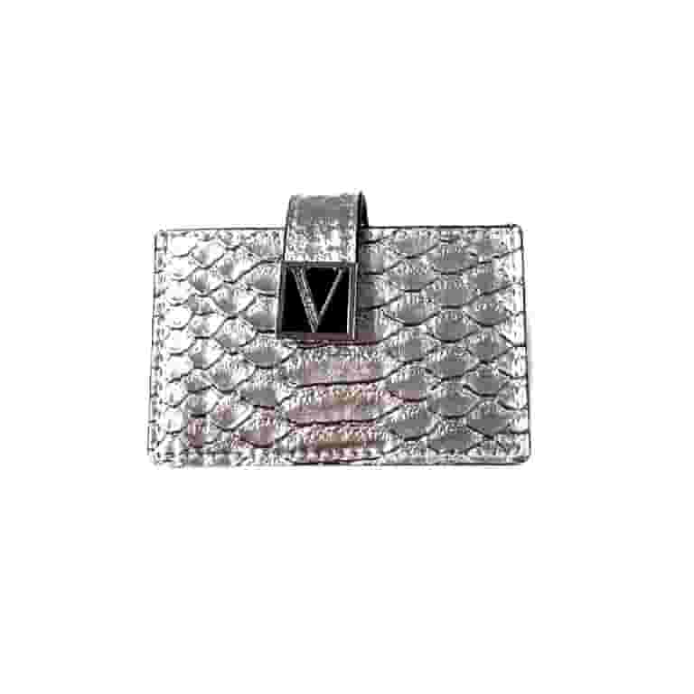 Victoria's Secret Accordion Metallic Python Silver Credit Card Victoria's Secret Accordion Metallic Python Silver Credit Card