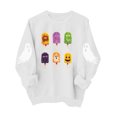 thumbnail image 6 of CYRBOKO Girls Halloween Sweatshirt, Casual Crew Neck Long Sleeve Pullover Holiday Top White Size 5-6 T, 6 of 7