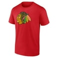 thumbnail image 2 of Men's Red Chicago Blackhawks Father's Day #1 Dad T-Shirt, 2 of 3