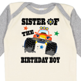 thumbnail image 4 of Inktastic Sister of the Birthday Boy Girls Long Sleeve Baby Bodysuit, 4 of 5