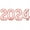 rosegold, variante sur MesaSe 1 Ensemble 2024 Ballon en Film d'Aluminium Chiffres Accessoires de Fête Ballon Géant Chiffres Ballons de Remise des Diplômes Déco Fournitures du Nouvel An