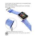 thumbnail image 4 of Luxtrada compatible for Apple Watch 38mm 40mm replacement bands Women Glitter Iwatch Series8/7/6/5/4/3/2/1 Apple Watch SE Silicone Strap "Blue", 4 of 11